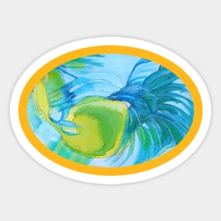 Bird of Paradise Touches the Sun Sticker